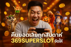 คืนยอดเสียทุกสัปดาห์ 369SUPERSLOT จัดให้